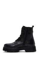 Women's Black Leather Thick Soled Chelsea Boots | Derimod Women's Black Leather Thick Soled Chelsea Boots | Derimod