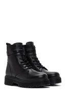 Women's Black Leather Thick Soled Chelsea Boots | Derimod Women's Black Leather Thick Soled Chelsea Boots | Derimod