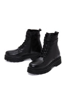 Women's Black Leather Thick Soled Chelsea Boots | Derimod Women's Black Leather Thick Soled Chelsea Boots | Derimod