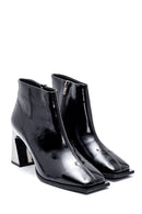 Women's Patent Leather Heeled Boots | Derimod Women's Patent Leather Heeled Boots | Derimod