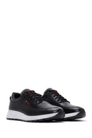 Men's Black Leather Sneaker | Derimod Men's Black Leather Sneaker | Derimod