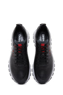 Men's Black Leather Sneaker | Derimod Men's Black Leather Sneaker | Derimod