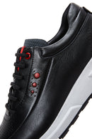 Men's Black Leather Sneaker | Derimod Men's Black Leather Sneaker | Derimod