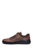 Erkek Vizon Deri Casual Sneaker | Derimod Erkek Vizon Deri Casual Sneaker | Derimod