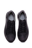 Erkek Siyah Deri Casual Sneaker | Derimod Erkek Siyah Deri Casual Sneaker | Derimod