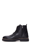 Men's Leather Casual Zipper Boots | Derimod Men's Leather Casual Zipper Boots | Derimod