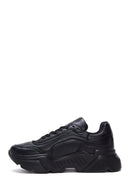Kadın Siyah Yüksek Taban Sneaker | Derimod Kadın Siyah Yüksek Taban Sneaker | Derimod