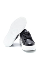 Women's Black Thick Soled Quilted Sneaker | Derimod Women's Black Thick Soled Quilted Sneaker | Derimod