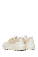 Women's Beige Thick Soled Sneaker | Derimod Women's Beige Thick Soled Sneaker | Derimod