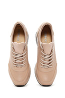 Kadın Bej Kalın Tabanlı Sneaker | Derimod Kadın Bej Kalın Tabanlı Sneaker | Derimod