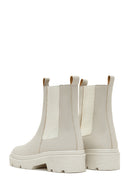 Women's Cream Chelsea Boots | Derimod Women's Cream Chelsea Boots | Derimod