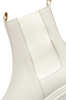 Women's Cream Chelsea Boots | Derimod Women's Cream Chelsea Boots | Derimod