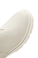 Women's Cream Chelsea Boots | Derimod Women's Cream Chelsea Boots | Derimod