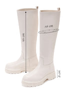 Women's Beige Casual Thick Soled Boots | Derimod Women's Beige Casual Thick Soled Boots | Derimod