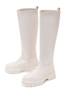Women's Beige Casual Thick Soled Boots | Derimod Women's Beige Casual Thick Soled Boots | Derimod