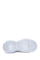 Women's White Thick Soled Sneaker | Derimod Women's White Thick Soled Sneaker | Derimod