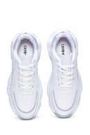 Women's White Thick Soled Sneaker | Derimod Women's White Thick Soled Sneaker | Derimod