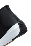 Women's Black Thick Sole High Top Sneaker | Derimod Women's Black Thick Sole High Top Sneaker | Derimod