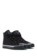 Women's Black High Top Sneaker | Derimod Women's Black High Top Sneaker | Derimod