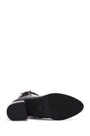 Women's Black Zippered Heeled Boots | Derimod Women's Black Zippered Heeled Boots | Derimod