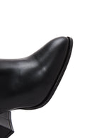 Women's Black Zippered Heeled Boots | Derimod Women's Black Zippered Heeled Boots | Derimod