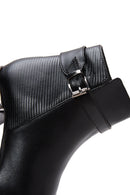 Women's Black Zippered Heeled Boots | Derimod Women's Black Zippered Heeled Boots | Derimod