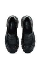 Kadın Siyah Kalın Tabanlı Loafer | Derimod Kadın Siyah Kalın Tabanlı Loafer | Derimod