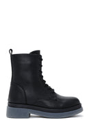 Women's Black Zippered Flat Boots | Derimod Women's Black Zippered Flat Boots | Derimod