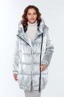 Helsinki Kadın Gri Softwear Kaban | Derimod Helsinki Kadın Gri Softwear Kaban | Derimod