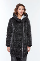 Helsinki Kadın Siyah Softwear Kaban | Derimod Helsinki Kadın Siyah Softwear Kaban | Derimod