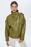 Jenny Kadın Deri Ceket | Derimod Jenny Kadın Deri Ceket | Derimod