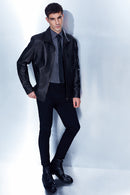 Laporte Erkek Siyah Deri Ceket | Derimod Laporte Erkek Siyah Deri Ceket | Derimod