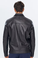 Laporte Erkek Siyah Deri Ceket | Derimod Laporte Erkek Siyah Deri Ceket | Derimod