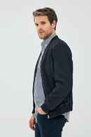 Andre Erkek Lacivert Özel Dikişli Nubuk Deri Mont | Derimod Andre Erkek Lacivert Özel Dikişli Nubuk Deri Mont | Derimod