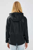Darlen Kadın Siyah Kapüşonlu Oversize Deri Ceket | Derimod Darlen Kadın Siyah Kapüşonlu Oversize Deri Ceket | Derimod