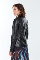 Kelly Kadın Siyah Deri Ceket | Derimod Kelly Kadın Siyah Deri Ceket | Derimod