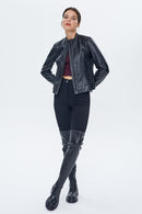 Aida Kadın Deri Ceket | Derimod Aida Kadın Deri Ceket | Derimod