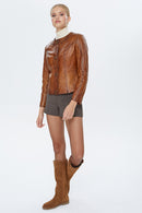 Helen Kadın Deri Ceket | Derimod Helen Kadın Deri Ceket | Derimod