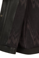 Celine Woman Black A-Line Hooded Leather Coat | Derimod Celine Woman Black A-Line Hooded Leather Coat | Derimod