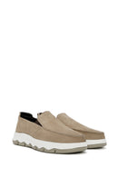 Erkek Vizon Nubuk Deri Comfort Loafer | Derimod Erkek Vizon Nubuk Deri Comfort Loafer | Derimod