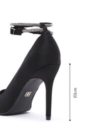 Women's Black Ankle Strap Stiletto Heel | Derimod Women's Black Ankle Strap Stiletto Heel | Derimod