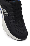 Skechers Men Black Skech - Air Ventura Lace-Up Thick-Soled Fabric Sneaker | Derimod Skechers Men Black Skech - Air Ventura Lace-Up Thick-Soled Fabric Sneaker | Derimod