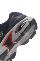Skechers Men's Navy Blue Skech - Air Ventura Lace-Up Chunky Sole Sneaker | Derimod Skechers Men's Navy Blue Skech - Air Ventura Lace-Up Chunky Sole Sneaker | Derimod