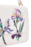 Women's White Long Strap Printed Shoulder Bag | Derimod Women's White Long Strap Printed Shoulder Bag | Derimod