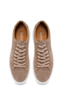 Male Beige Lace-Up Suede Leather Sneaker | Derimod Male Beige Lace-Up Suede Leather Sneaker | Derimod