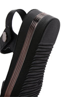 Women's Black Ankle Strap Thick Soled Sandals | Derimod Women's Black Ankle Strap Thick Soled Sandals | Derimod