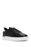 Men's Black Lace-up Leather Sneaker | Derimod Men's Black Lace-up Leather Sneaker | Derimod