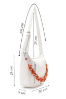 Women's Ecru Shoulder Bag | Derimod Women's Ecru Shoulder Bag | Derimod