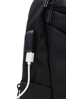 D-Pack Men's Black Technological Fabric Crossbody Bag | Derimod D-Pack Men's Black Technological Fabric Crossbody Bag | Derimod