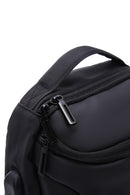D-Pack Men's Black Technological Fabric Crossbody Bag | Derimod D-Pack Men's Black Technological Fabric Crossbody Bag | Derimod